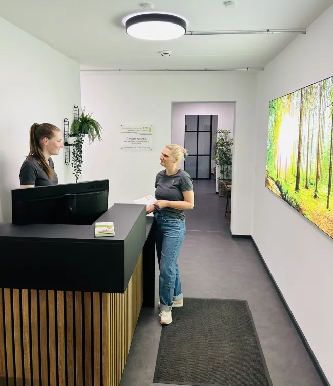 Flur am Eingang mit Therapeuten